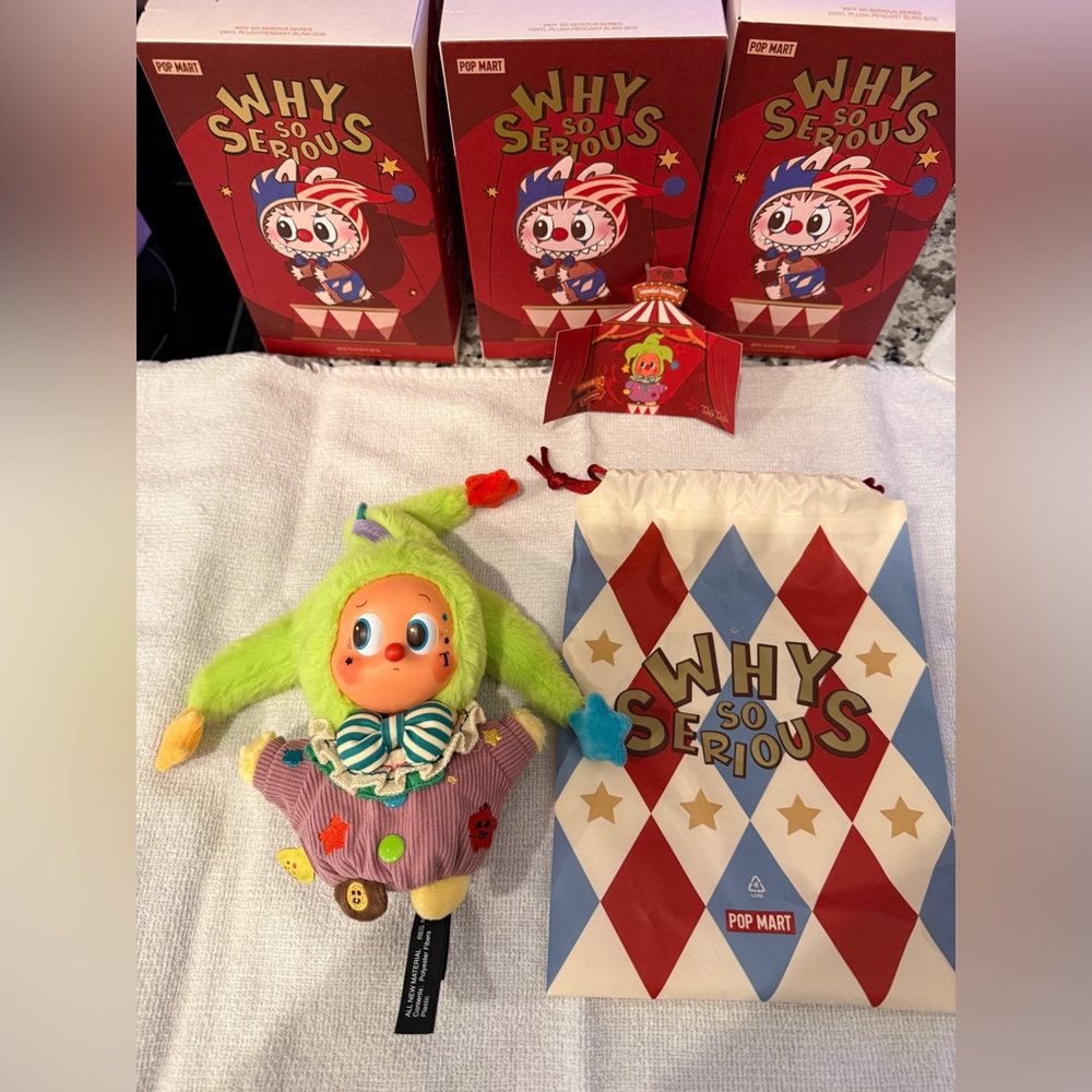Pop Mart Why So Serious Clown Plush - SECRET BUBBLEGUM